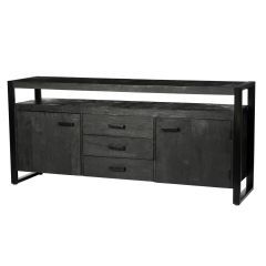 Norris dressoir 180 cm - zwart