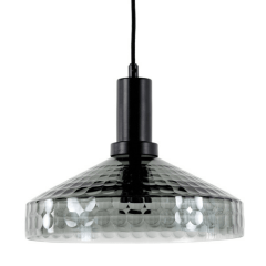 Delilo hanglamp Ø28 cm glas smoke grijs van het woonmerk Light & Living