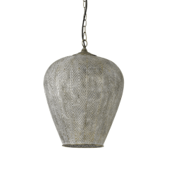 Lavello hanglamp antiek goud/wit 33.5 cm van het woonmerk Light & Living