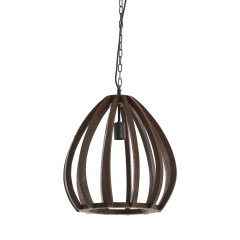 Barsia hanglamp Ø50x54 cm - oranje/bruin