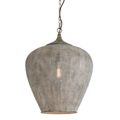 Lavello hanglamp antiek goud/wit 45 cm van het woonmerk Light & Living