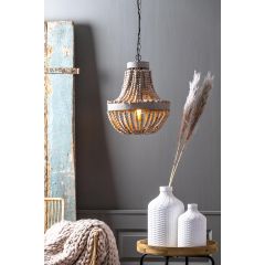 Luna hanglamp kralen Ø35,5 cm - oud wit