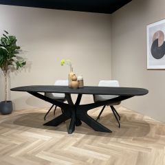 Montreaux eettafel 250cm - zwart