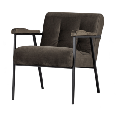 Scott fauteuil velvet warm groen