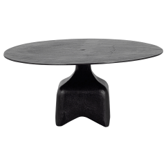 Foss salontafel 40 x ø75 cm zwart/bruin