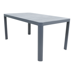 Tuintafel castilla onbonte 160x90 cm - lichtgrijs