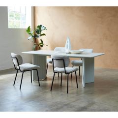 Perry eettafel 90x200 cm - greige