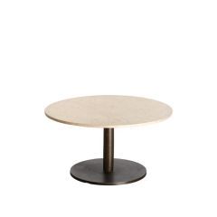 Pazo ronde salontafel Ø76 cm - zand/roze marmer