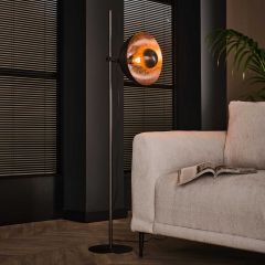 Marfa vloerlamp 140 cm zwart nikkel