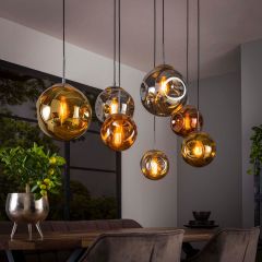 Gilian hanglamp 7L oud zilver van het woonmerk Fraaai