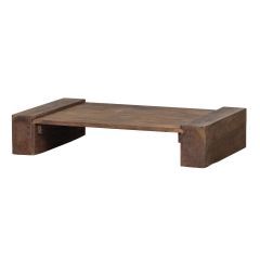 Cuno salontafel laag - hout - donkerbruin