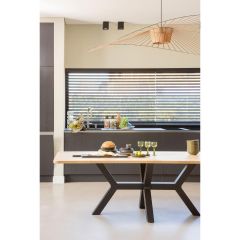 Combi-tablo - xl tafelblad eiken - 240x100 cm - zeeland poot - naturel