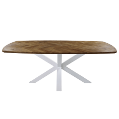 Crump eettafel rond ø150x77 mangohout zwart van het woonmerk HSM Collection