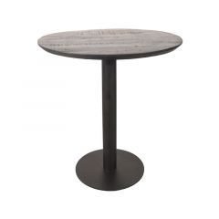 Restauranttafel Ø70x74 cm - sloppy edge - zwart