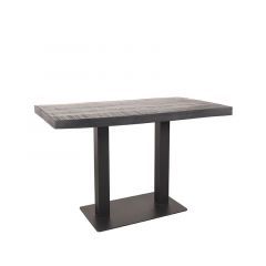 Restauranttafel 120x70x74 cm - tree - zwart