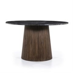 Eettafel Maxim rond - Ø130x76 cm - mango hout/marmer