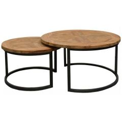 Lou salontafel set van twee rond