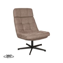 Alvar fauteuil micro suede - taupe