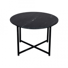 Salontafel Collin Ø75 cm - zwart marmer