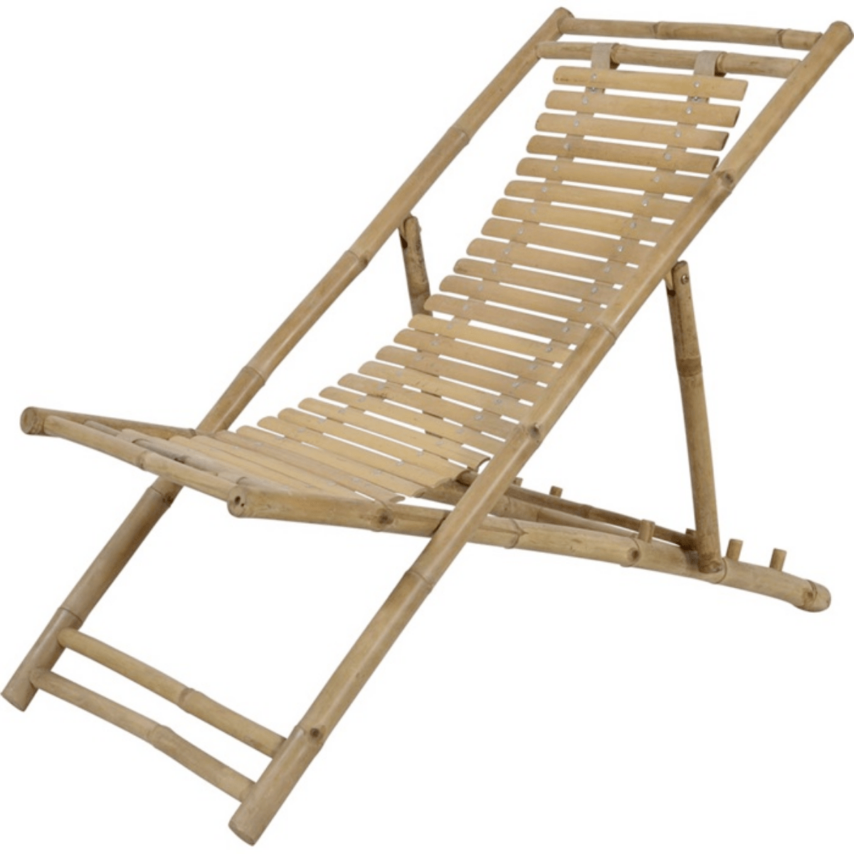 Chaise longue Afwijzen sponsor Levi bamboe strandstoel van het woonmerk Les