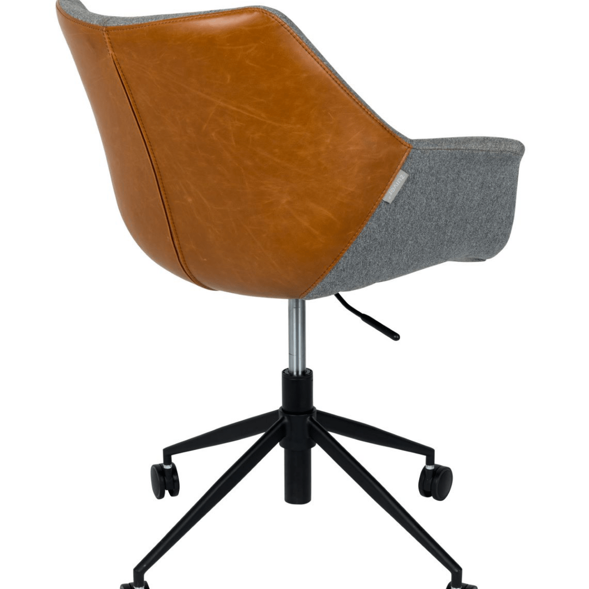 loterij Eik attribuut Zuiver Doulton bureaustoel stof/kunstleer vintage bruin van het woonmerk  Zuiver
