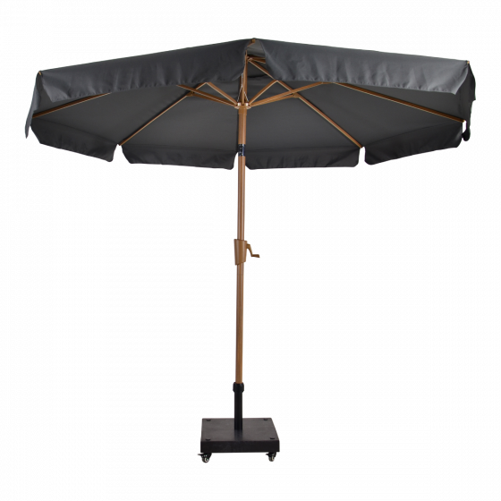 Parasol Libra houtlook Ø3mtr - grijs