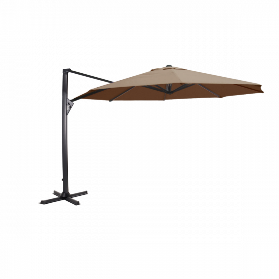 Zweefparasol Taurus Ø3,5mtr - taupe