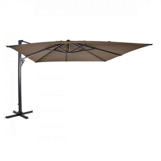 Zweefparasol Taurus 3x4mtr - taupe