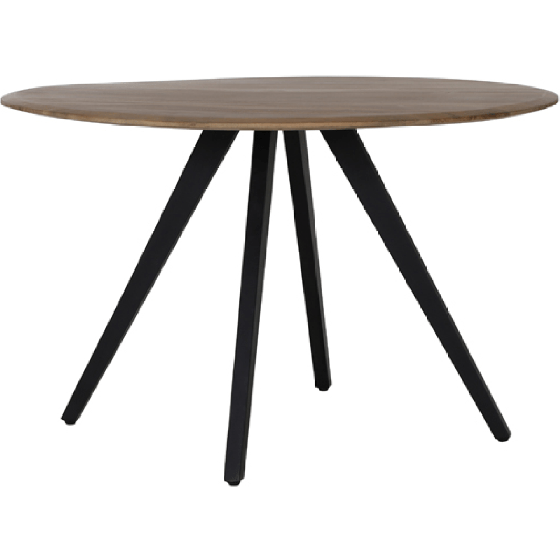 Eettafel Mimoso Rond Ø120 cm Bruin/Zwart