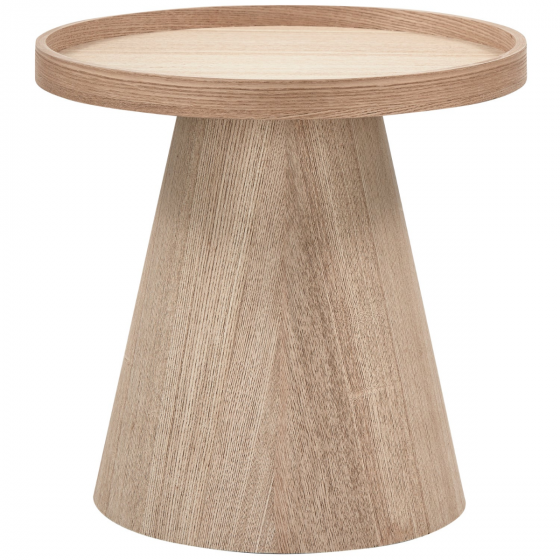 Maud bijzettafel conisch hout 38xø39 cm - naturel