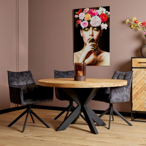 Ronde eettafel Denver - ø150 cm - naturel