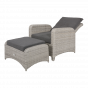 Loungestoel Soho Brick - grijs