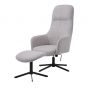 Manning fauteuil met hocker - natural