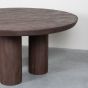 Olly eetkamertafel ø150 cm mangohout - espresso