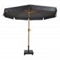 Parasol Libra houtlook Ø3mtr - grijs