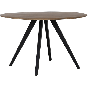 Eettafel Mimoso Rond Ø120 cm Bruin/Zwart