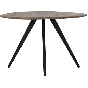 Eettafel Mimoso Rond Ø120 cm Bruin/Zwart