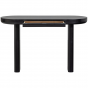 Mael bureau/sidetable fineer - zwart