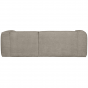 Bean chaise longue rechts grove melange - travertin