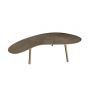 Maud salontafel organisch 120x75x36 cm - aluminium