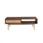 Juan salontafel met lade 115x60x40 cm - rotan/mangohout walnoot