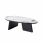 Bryan salontafel organisch 130x70x40 cm - stintered stone lite black