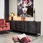 Dressoir New York - 210 cm - zwart