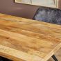 Rechthoekige eettafel Denver - 220 cm - naturel - X-poot