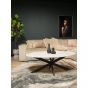 Ovale salontafel Faye - 120 cm - marmer - wit