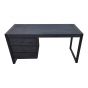 Bureau Boaz 145 cm - zwart