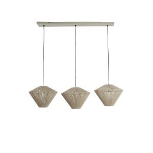 Felida hanglamp 3L 120x42x130 cm - crème